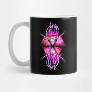 Gemini Zodiac - Pink Abstract Mug